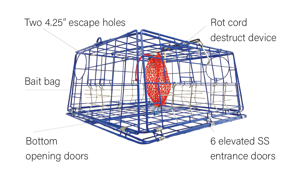 Crab trap design features